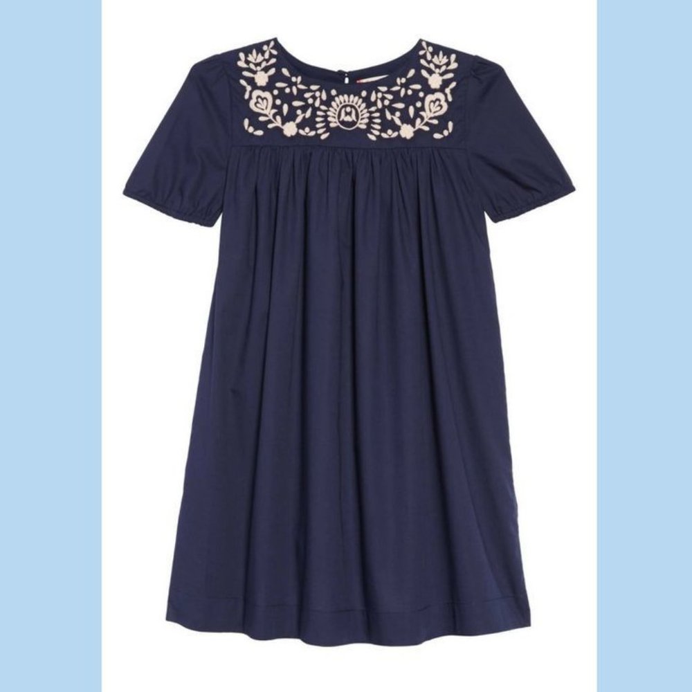 Ruby & Bloom Navy Embroidered Dress Size 2T